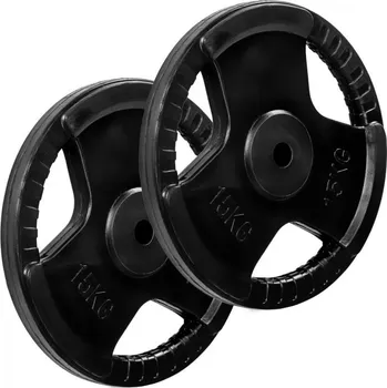 MOVIT sada závaží na činky s gumovým úchytem, 15 kg, litina