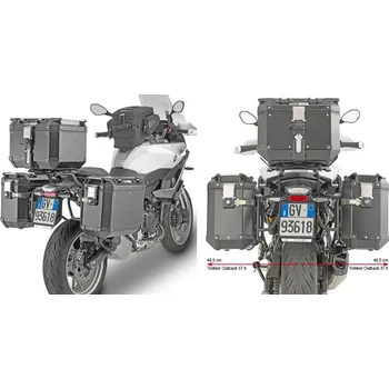 Zavazadlo na motocykl Plo5137Cam trubkový nosič PL One-Fit pro Bmw F 900 XR (20-25) pro boční kufry Obkn