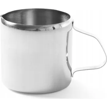 Konvička na mléko Konvička džbánek na smetanu mléko ke kávě nerezová ocel 40ml - Hendi 45