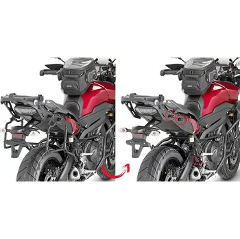 Zavazadlo na motocykl Plr2122 trubkový nosič Yamaha MT-09 Tracer 850 (15-17) Easy Fit pro boč. kufry - Demontovatelný