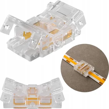LED páska Konektor pro LED COB pásku 8mm, zacvakávací, napájecí