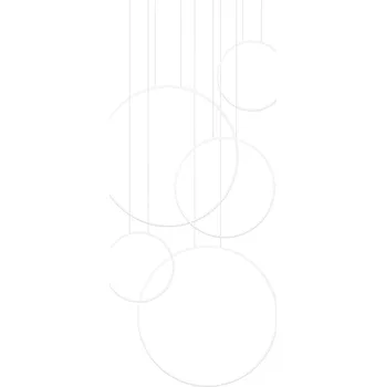 Závěsné LED svítidlo RIO 5 bílé moderní do obýváku a jídelny 5bodové