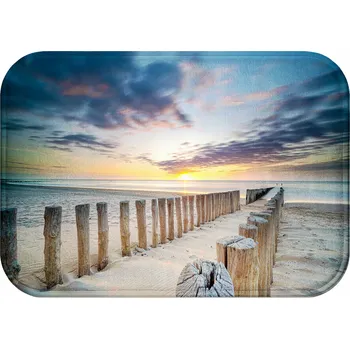 Koupelnová předložka KOUPELNOVÁ PŘEDLOŽKA MĚKKÁ OBDÉLNÍKOVÁ PODLOŽKA HIT RYCHLESCHNOUCÍ PŘÍRODA 40x60