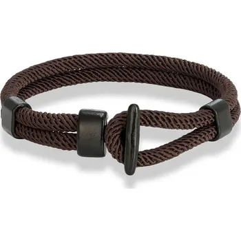 Náramek Párový náramek v námořním stylu | pánský náramek, dámský náramek - Káva , 19 cm