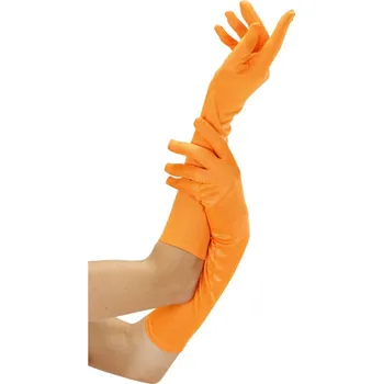 Karnevalový kostým Rukavičky oranžové neonové