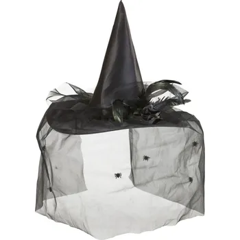 Čarodějnický klobouk černý luxusní