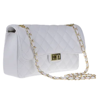 NovaKabelka.cz Kožená italská kabelka Eliana Bianca