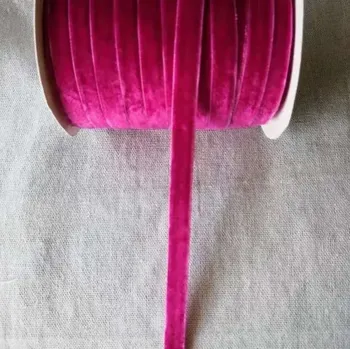 Balící papír Sametová stuha na dárky 10 mm 450 cm | svatební dekorace, ozdobná stuha - 40