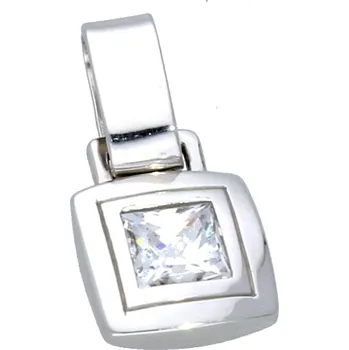 Přívěsek Goldstore Přívěsek z hladkého bílého zlata Váha: 1.07 g