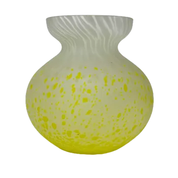 Váza Skleněná váza žlutá