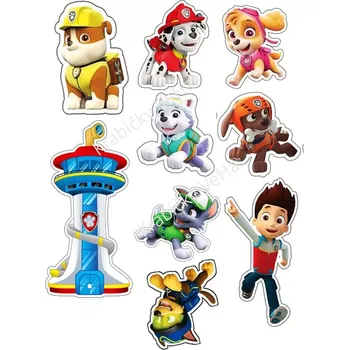 Jedlá dekorace na dort Jedlý tisk na fondánový list A4 motiv "TLAPKOVÁ PATROLA"