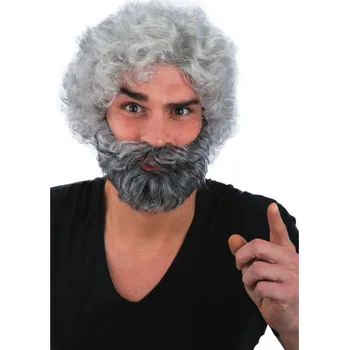 Karnevalový kostým Carnival Toys Pánská šedivá paruka s plnovousem