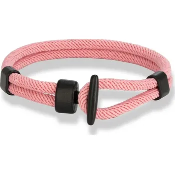 Náramek Párový náramek v námořním stylu | pánský náramek, dámský náramek - Růžový , 21 cm