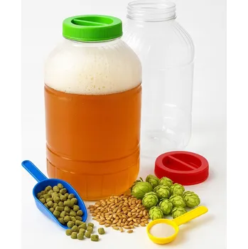 Dóza na potraviny Zavařovací Sklenice PET 15L se šroubovacím uzávěrem na potraviny pro zelí a víno