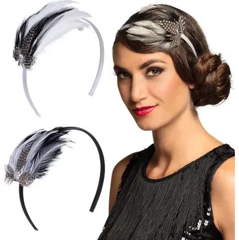 Karnevalový kostým Čelenka s peříčkem charleston