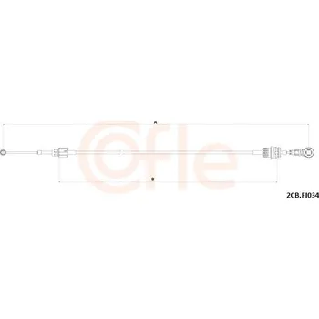 Tažné lanko, ruční převodovka COFLE 2CB.FI034