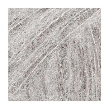Příze Drops Brushed Alpaca Silk UNI 02 světle šedá s návody