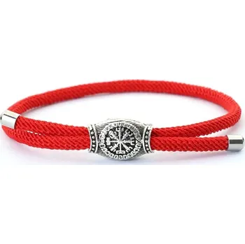 Náramek Pletený náramek z oceli pro muže | pánský náramek, pánský šperk - Červený