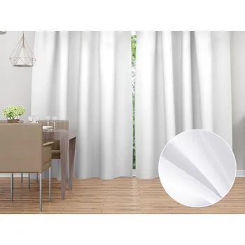 ubrus Dekorační závěs TF-068 Bílý bez vzoru 150x150 cm