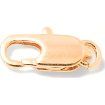 Materiál na výrobu šperku Crystal-ZONE Karabinka lux 12/5mm rose gold