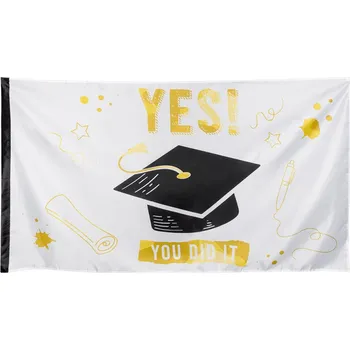 Karnevalový kostým Polyesterová vlajka promoce 'YES! YOU DID IT'
