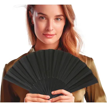 Karnevalový kostým Černý látkový vějíř