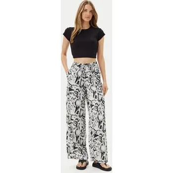 Volcom Kalhoty z materiálu Alix B1212504 Bílá Relaxed Fit XL