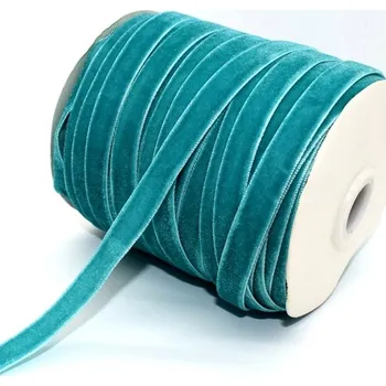 Stuha Sametová stuha na dárky 10 mm 450 cm | svatební dekorace, ozdobná stuha - 63