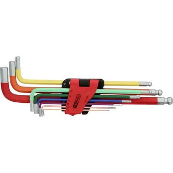 Klíč KS Tools 151.4420 inbus sada klíčů 1.5 mm, 2 mm, 2.5 mm, 3 mm, 4 mm, 5 mm, 6 mm, 8 mm, 10 mm 9dílná