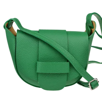 Kabelka NovaKabelka.cz Kožená italská crossbody kabelka Roberta Verde
