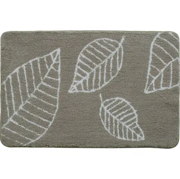 Koupelnová předložka Spirella koupelnová předložka LEAF, béžová, mikrovlákno, protiskluzová, 60 x 90 cm