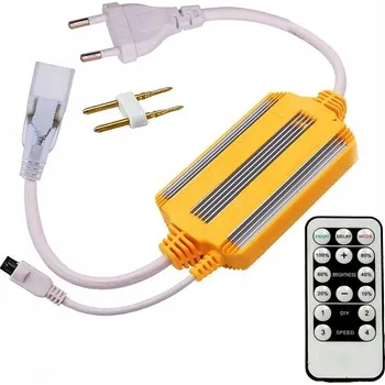 LED osvětlení Stmívač, ovladač, stabilizátor pro LED pásky a neonové trubice 4040, 2835 230V Dálkový Ovladač