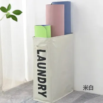 Koš na prádlo Elegantní skládací prádelní koš z oxford látky | úložný koš, prádelní koš - Krémově bílý běžný typ bez kladky