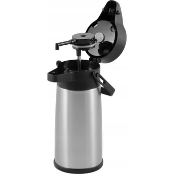 Termoska Cateringová termoska z nerezové oceli s pumpičkou na horké nápoje, objem 2,2 l - Hendi 44