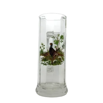 Sklenice Půllitr s motivem bažanta skleněný, vysoký