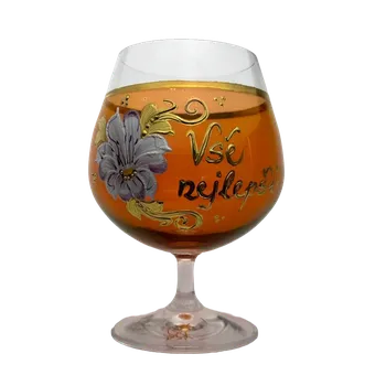 Sklenice Sklenka k výročí - Vše nejlepší - červená