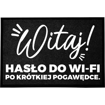 VSTUPNÍ ROHOŽKA MONOCHROM 40X60 STYLOVÝ POTISK ČERNÁ DOMÁCÍ DEKORACE