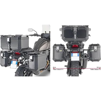 Zavazadlo na motocykl Plo8400Cam trubkový nosič bočních kufrů PL One-Fit pro Harley Davidson Pan America 1250 (21-25)