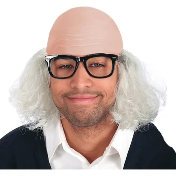 Karnevalový kostým Carnival Toys Pleš s vlasy a brýlemi