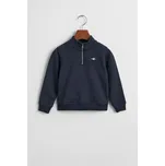 MIKINA GANT SHIELD HALF ZIP SWEAT EVENING BLUE