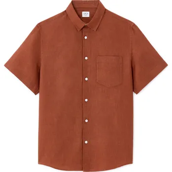 Pánská košile Celio Lněná košile Damarlin 1120465 Oranžová XL