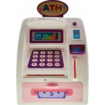 Hračka pro nejmenší Dětský bankomat - BABY ATM - barva růžová