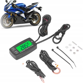 IP kamera Dvoukanálový LCD teploměr Měřič s displejem