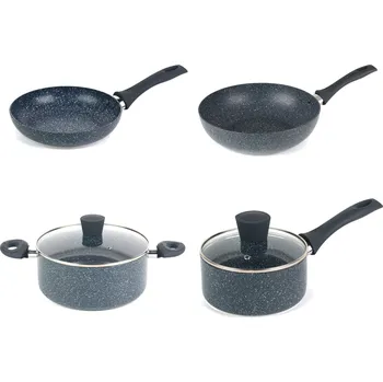 Pánev Russell Hobbs Hliníkový hrnec / Rendlík / Pánev / Pánev WOK Nightfall Collection Blue Marble