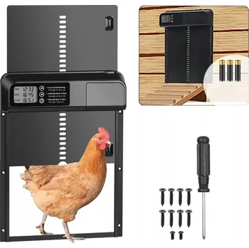 Automatická dvířka do kurníku s časovačem Elektrická klapka na kuře