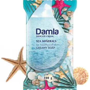 Mýdlo Toaletní mýdlo krémové Mořské minerály s kolagenem a vitamínem F DAMLA 100 g