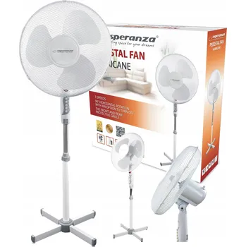 Domácí ventilátor Stojící VENTILÁTOR Podlahový VĚTRÁK VELKÝ TICHÝ VÝKONNÝ Oscilace 3 režimy 50W