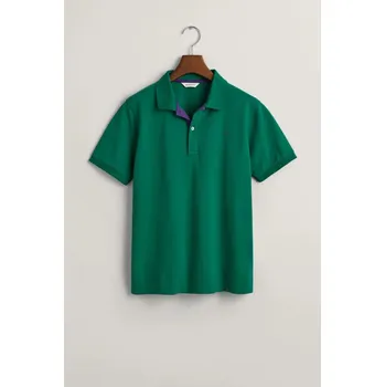 POLOKOŠILE GANT CONTRAST PIQUE RUGGER WILD GREEN