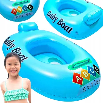 Nafukovací kruh NAFUKOVACÍ ČLUN PRO DĚTI S KROUŽKEM A SEDÁTKEM BEZPEČNÉ DRŽADLO