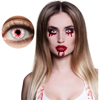 Karnevalový doplněk Kontaktní čočky krvavé oči